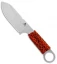 White River Firecraft 3.5 Fixed Blade Knife Orange Paracord (3.5" Stonewash)