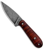 T.M. Hunt Custom Skelemaug Fixed Blade Knife Curly Maple (3.75" Acid)