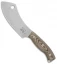 White River Camp Cleaver Fixed Blade Knife Black/Brown Richlite (5.5" SW)