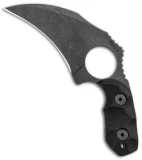Wilmont Knives Little Ripper Fixed Blade Knife Black G-10 (3.5" Acid SW)