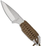 Strider SA Titanium Fixed Blade Knife w/Coyote Cord Wrap (3.25" Satin)