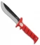 Bubba Blade Bayou Fixed Blade Knife Red TPR (6" Two-Tone)