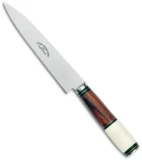 Linder Knives Gaucho 4 Fixed Blade Knife Rosewood/Bone (5.5" Satin)