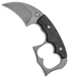 Red Horse Knife Works Malice Double Knuckle Fixed Blade Carbon Fiber (2.6" SW)