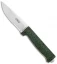 Maserin Croz Fixed Blade Hunting Knife Green Micarta (4.3" Satin Serr)