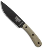 ESEE Knives ESEE-6HM Fixed Blade Knife Traditional Green Micarta (6" Black)