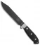 Utica Cutlery UTKB-6 Survival Series Bowie Fixed Blade Black Micarta (7" Black)