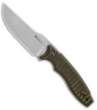 Maserin L.E.O. Fixed Blade Knife Green G-10 (4.25" Stonewash)