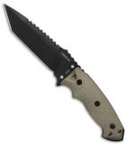 Hogue Knives EX-F01 Tactical Tanto Fixed Blade FDE G-10 (5.5" Black) 35127