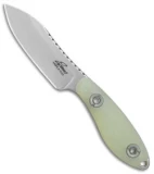 Evans Knife and Tool Companion Fixed Blade Knife Jade G-10 (2.8" Stonewash)