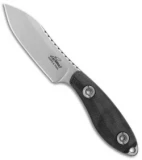 Evans Knife and Tool Companion Fixed Blade Knife Black G-10 (2.8" Stonewash)
