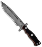 TOPS Knives Operator 7 Fixed Blade Knife Black G-10 (7.25" Acid Rain)