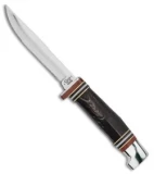 Case Knives Buffalo Hunter Fixed Blade Knife Horn (3.125" Mirror) BHMFINN SS