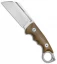 Andre De Villiers Ring Butcher Fixed Blade Knife Coyote G-10 (4" Satin D2) AdV