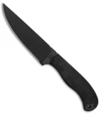 Case Winkler Skinner Fixed Blade Knife Black Canvas Laminate (5.1" Black) 43173