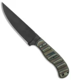 Case Winkler Skinner Fixed Blade Knife Multi Camo G-10 (5.1" Black) 43171