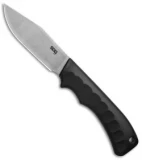 SOG Ace Clip Point Fixed Blade Knife Black Rubber (3.8" Stonewash)