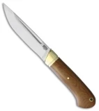 Bark River Ansgar Fixed Blade Knife Natural Canvas Micarta (4.75" Satin)