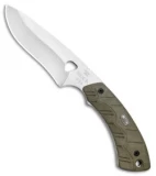 Buck 537 Open Season Skinner Fixed Blade OD Green Micarta (4.5" Satin) 0537ODS