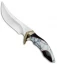 Buck Kalinga L.E. Legacy Fixed Blade White Turquoise/Buffalo Horn (4.8" Satin)