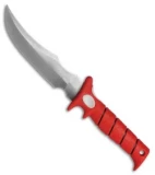Bubba Blade Woody Fixed Blade Knife Red Rubber (7" Satin)