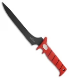 Bubba Blade Flex Fixed Blade Knife Red Rubber (9" Black Serr)