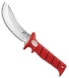 Bubba Blade Chubby Fixed Blade Knife Red Rubber (6" Satin)