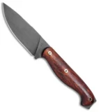 T.M. Hunt Custom Yuma Fixed Blade Knife Padouk Wood (4.25" Black)