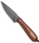 T.M. Hunt Custom Magua Fixed Blade Knife Natural Micarta/White G-10 (3.5" Black)
