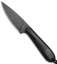 T.M. Hunt Custom Magua Fixed Blade Knife Black G-10/Orange Liner (3.5" Black)