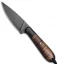 T.M. Hunt Custom Magua Fixed Blade Knife Maple Wood/Black G-10 (3.5" Black)