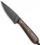 T.M. Hunt Custom Magua Fixed Blade Knife Walnut Wood (3.5" Black)