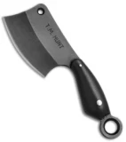 T.M. Hunt Custom "Leave it" Cleaver Keychain Knife Black G-10 (1.75" Black)