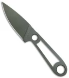 T.M. Hunt Custom Skelemaug Fixed Blade w/ Brown Kydex  Sheath (3.75" OD Green)