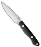 Bark River Kalahari Thorn Fixed Blade Knife Black Canvas Micarta (3.75" Satin)