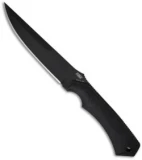 HTM Randall King Desert Enforcer Fixed Blade Clip Point Knife (5" Black Plain)