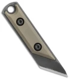 NCC Knives Micro Kiridashi Neck Knife Desert Tan G-10 (0.75" O1 Black)