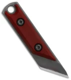 NCC Knives Micro Kiridashi Neck Knife Red G-10 (0.75" O1 Black)