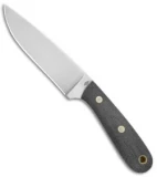 Battle Horse Knives Highlander Fixed Blade Knife Black Micarta (5.5" Full-Flat)