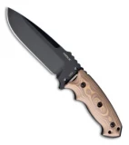 Hogue Knives EX-F01 Tactical Fixed Blade Knife Tan G10 (5.5" Plain) 35177