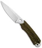 Rainier Knives Fastpak Fixed Blade Knife Brown Paracord (2.8" Stonewash)