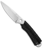 Rainier Knives Fastpak Fixed Blade Knife Black Paracord (2.8" Stonewash)