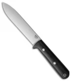 Bark River Kephart Fixed Blade Knife Black Canvas Micarta (5.125" Satin)