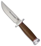 Bark River Boone Fixed Blade Knife Natural Canvas Micarta (5" Satin)