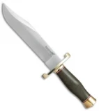 BlackJack Classic Model 129 Bowie Fixed Blade Knife Green Micarta (9.25" Satin)