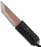 Snody Knives Custom 719 Tanto Fixed Blade Knife Black Paracord (3" 154CM)