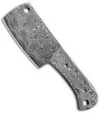 Tallen Pocket Cleaver Key Chain Knife Blank (1.5" Damascus)