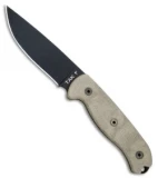 Ontario TAK-1 Fixed Blade Knife Micarta (4.75" Black) OKC 8671