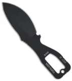 TOPS Knives Key B Fixed Blade Knife (2.5" Black Plain) KEY-B