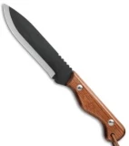 Pro Tool Camp Utility Fixed Blade Knife (6" Black Plain) PT101